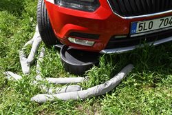 Taktické cvičení únik motorového oleje do Ploučnice