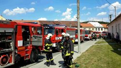 Při požáru rodinného domu se zranili dva lidé