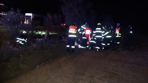 Dopravní nehoda osobního auta u Chlumčan