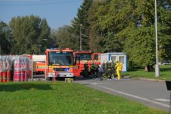 Únik nebezpečného plynu z areálu ostravské firmy