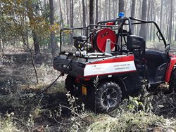 Na Hodonínsku hořel lesní porost byl vyhlášen druhy stupeň