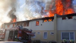 Požár ubytovny v Plzni na Karlově