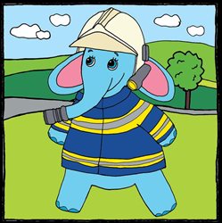 Slon Hugo bude pomáhat hasičům v Ústeckém kraji
