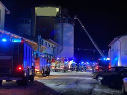 Požár sila v Kaplici-nádraží