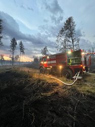 Třetí den zásahu u požáru v Jetěticích
