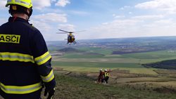Záchrana paraglidisty