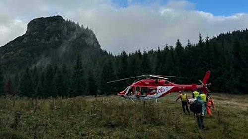 České turistce se po sestupu z Velkého Rozsutce udělalo zle. Do nemocnice ji transportoval vrtulník