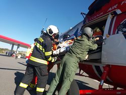 Táborští hasiči zasahovali u dálniční nehody ve Středočeském kraji