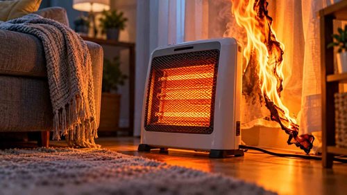 Přitápíte si doma elektrickým topidlem? Jedna běžná chyba může způsobit požár