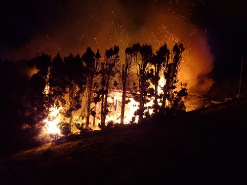 Noční požár rodinného domu ve Zlíně