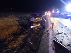 Nehoda u Třebechovic pod Orebem zablokovala silnici č. 11