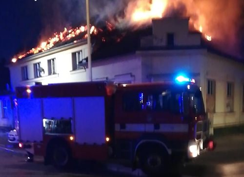 Požár ubytovny Táboře