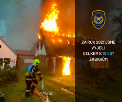 Jihočeští profesionální hasiči bilancují rok 2021