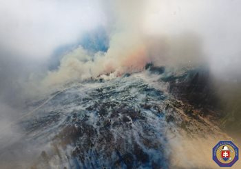 Téměř 80 hasičů bojuje s ničivým požárem lesa