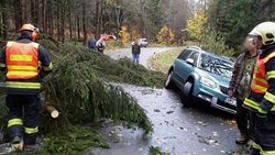 Souhrnná zpráva a přehled výjezdů – Silný vítr  v Olomouckém  kraji.VIDEO