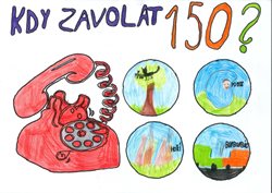 Děti malovaly obrázky pro hasiče