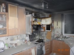 Po požáru kuchyně se škoda vyšplhala k půl milionu