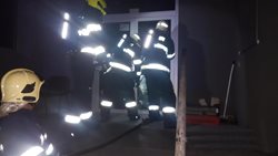 Noční požár motorestu u brněnské dálnice