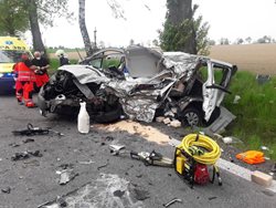 Těžká dopravní nehoda u Litomyšle