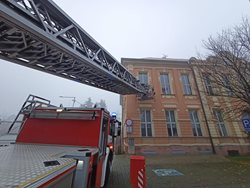 Taktické cvičení na požár výškové budovy