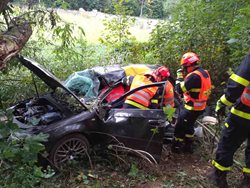 Hasiči zasahovali u nehody na Boskovicku