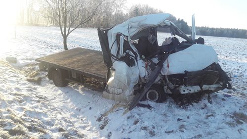 Nehoda u Janova si vyžádala dvě zraněné osoby