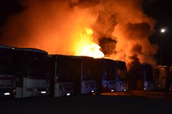 Při požáru autobusu vznikla škoda 2,5 milionu korun