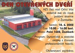 Den otevřených dveří na nové požární stanici v Žamberku