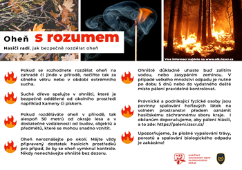 Hasiči radí: Pálení biologického odpadu je zakázáno