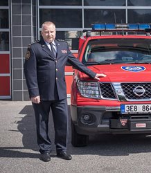 S profesionálními hasiči se loučil ředitel územního odboru Svitavy plk. Ing. Oldřich Jedlička