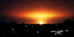 Silná exploze v Oxfordu: blesk udeřil do plynové nádrže