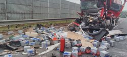 Hasiči zasahovali u tragické nehody dvou zahraničních kamionů u Návsí