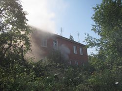 Požár pračky v baťovském čtvrtdomku