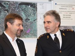 Předseda Výboru pro bezpečnost Poslanecké sněmovny ĆR  Radek Koten jednal s vedením Hasičského záchranného sboru ČR