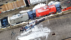 Stovky záchranářů nacvičovaly ve Vídni na vlakové neštěstí