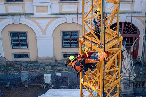Výcvik na jeřábu v Kroměříži