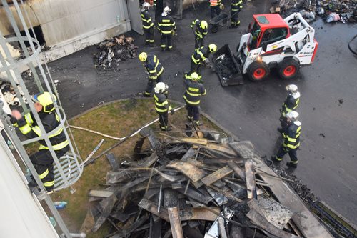 V Mariánských Lázních hořelo v obchodním centru