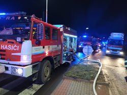 Požár rodinného domu v obci Kleněč, okres Litoměřice