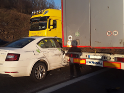Nehoda omezila provoz na dálnici D1