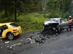 Nehoda u Čertovy stěny se nakonec obešla bez vyproštění
