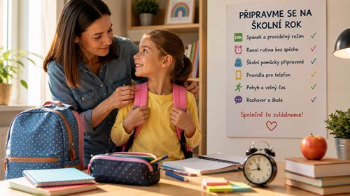 Blíží se začátek školního roku. Připravte děti na změnu dřív, než zazvoní