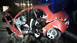 Nehoda dvou aut zkomplikovala provoz na silnici u Sebranic