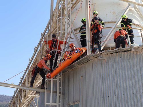 Zásah ve výškách prověřil připravenost hasičů