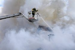 Taktické cvičení požár ústavu sociální péče Nová Ves v Horách