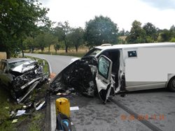 U nehody u Hlinova  v Jihočeském kraji zasahoval i vrtulník LZS