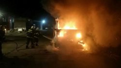 Požár nákladního vozidla