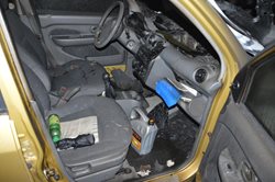 Plameny v Chrudimi zničily automobil