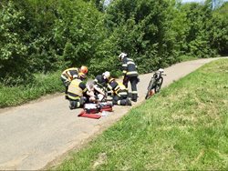 První pomoc jsme poskytovali motorkářům i cyklistům