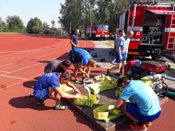 Reprezentační družstvo HZS Jihočeského kraje v požárním sportu v roce 2018