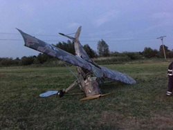 Letecká dopravní nehoda v Uhelné na Jesenicku.